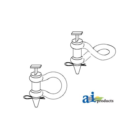 A & I Products Clevis, Straight 5" x6" x1" A-SC101